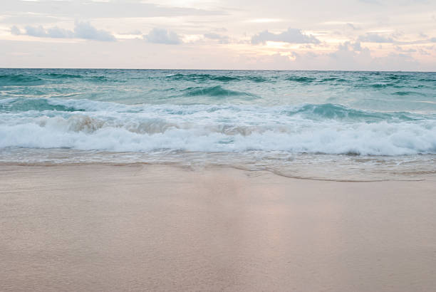 Sunset on the beach at Phuket island, Thailand
