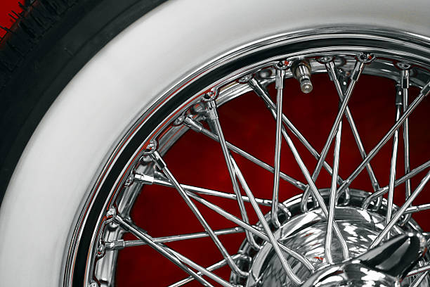 istock Vintage car spoke wheel 531420285