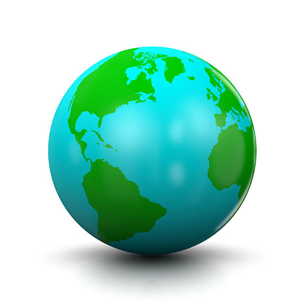 istock Blue and Green World 3D Illustration 531420394