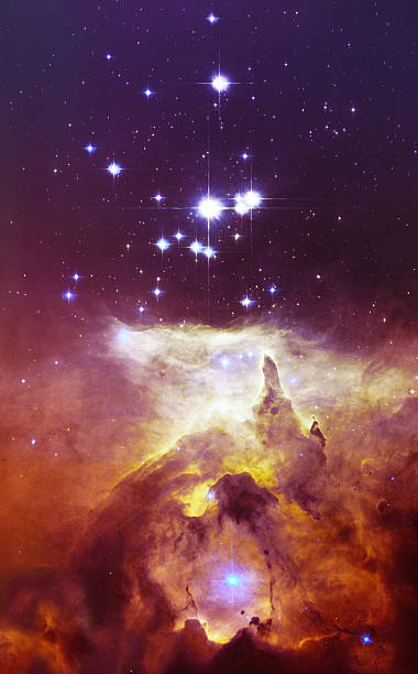 cosmos nebulosa espacio estrellas. elementos de imagen amuebladas por nasa. - galaxia andrómeda fotografías e imágenes de stock