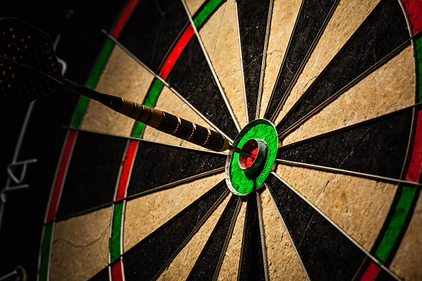 istock Dart in bull's eye close up 531424989