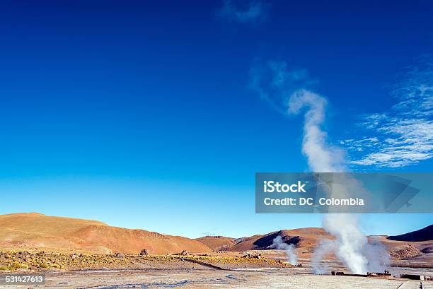 Steam At El Tatio Geysers Stock Photo - Download Image Now - 2015, Altiplano, Andes