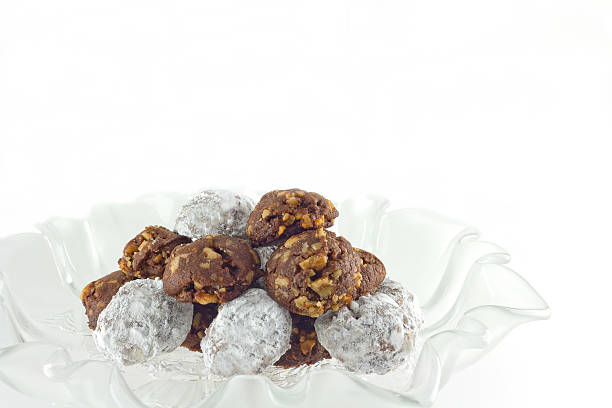 istock Homemade Chocolate Walnut Snowball Cookies 531428417