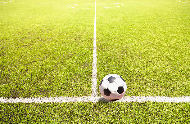 istock Soccer ball on the field 531429277