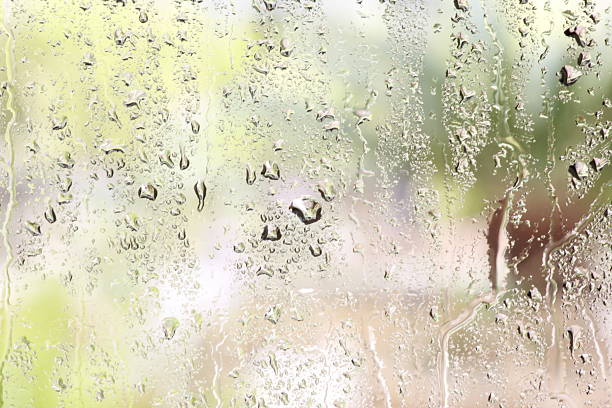istock Water drops on glass wallpaper 531429455