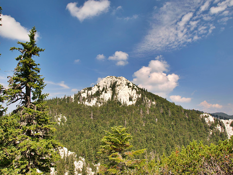 Mountain peak in the Velebit National Park, Croatia. UNESCO World Heritage Site. HDR photo.