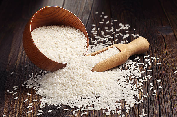 istock Rice in bowl and scattered near 531431227