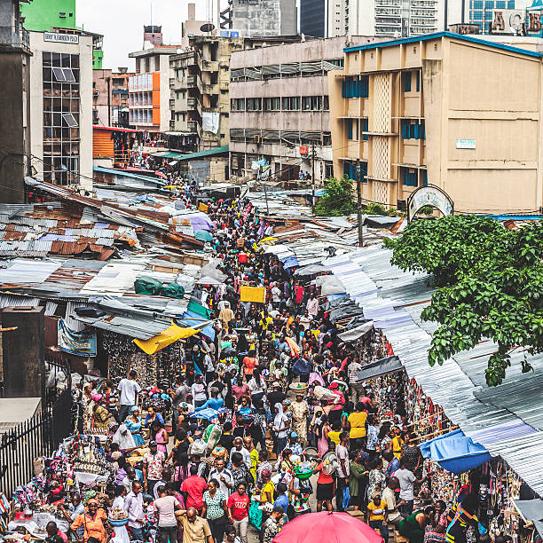 istock Lagos downtown market streets. 531431631