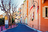 Street in Monaco Village in Monaco Monte Carlo
