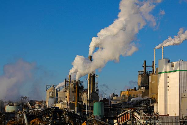 istock Large Factory and Smokestacks 531432275