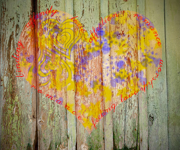 istock Heart carved on a wooden surface. 531440443