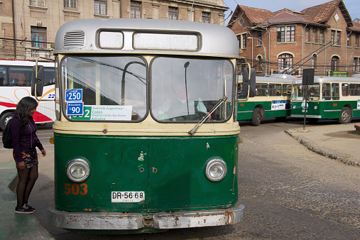 Brooklyn, NY, USA, June 19, 2022: vintage bus at Juneteenth celebration in Brooklyn, NY, USA