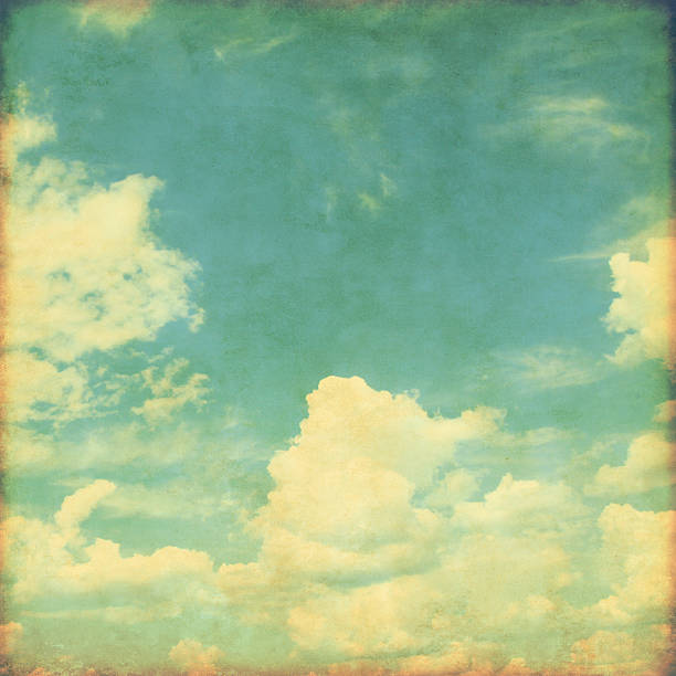 istock Blue sky with clouds in grunge style. 531441667