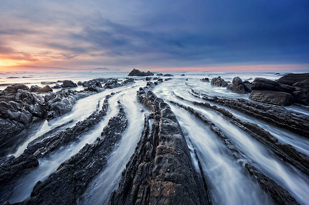 istock Barrika beach at sunset 531442133