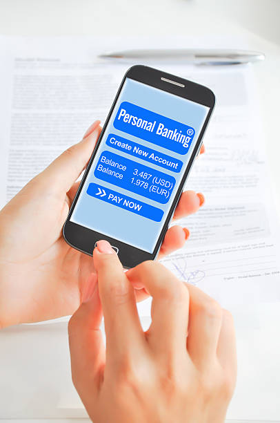 istock Mobile banking app on smartphone 531443125