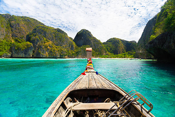 istock Wooden boat on Phi-Phi island, Thailand. 531443355