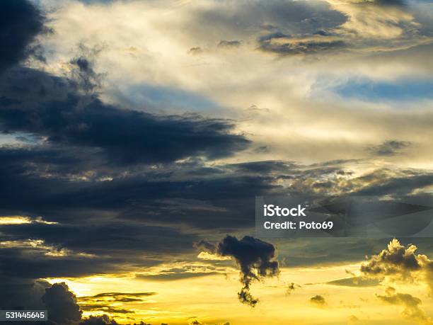 Storm Clouds On The Sky In A Different Format Stock Photo - Download Image Now - 2015, Abstract, Accidents and Disasters