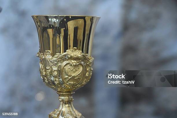 Ancient Chalice Of Copper Stock Photo - Download Image Now - Chalice, Gold Colored, Ancient