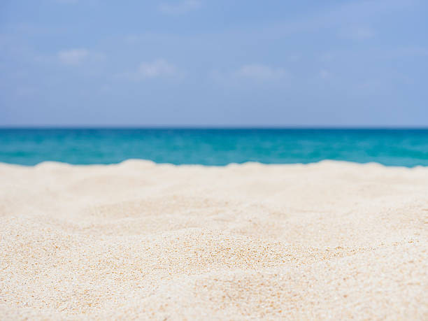 istock Beach Sand Sky Sea Summer holiday background 531455436