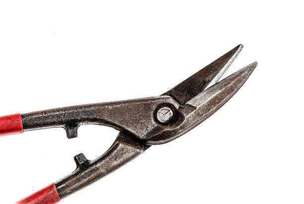 istock Alligator shears pliers for cutting sheet metal with red handle 531455604
