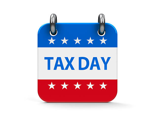 istock Tax day icon calendar 531457768