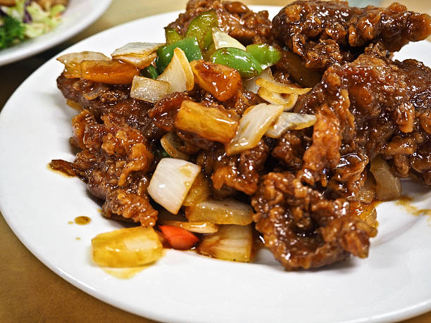 istock Crispy sweet and sour pork cooked in Chinese style 531458116
