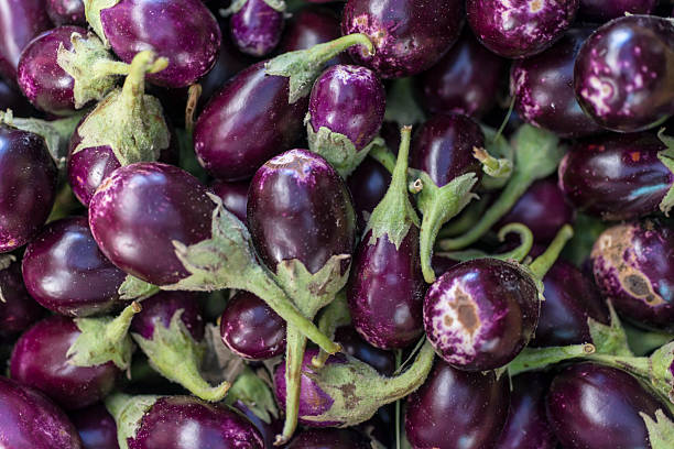 istock Baby eggplant at the market 531460320