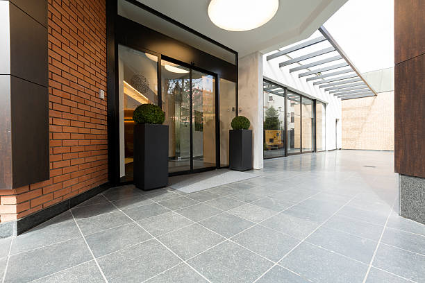istock Modern elegant building entrance 531461700