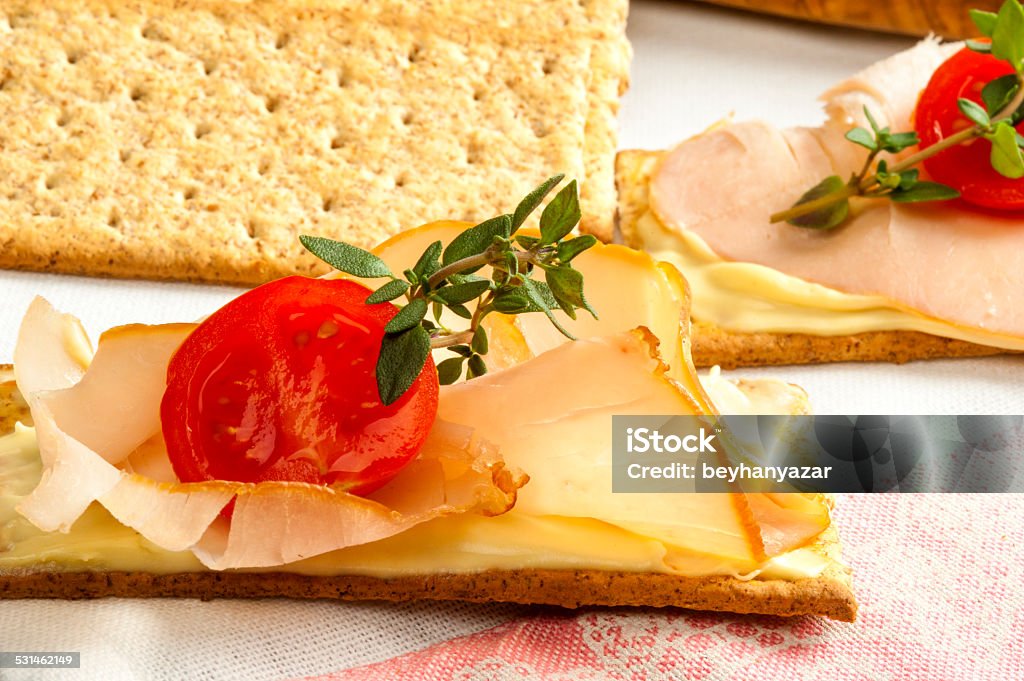 Open Sandwich Low caloric open sandwich. 2015 Stock Photo