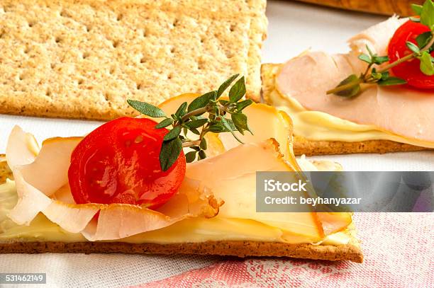 Open Sandwich Stock Photo - Download Image Now - 2015, Appetizer, Black Background