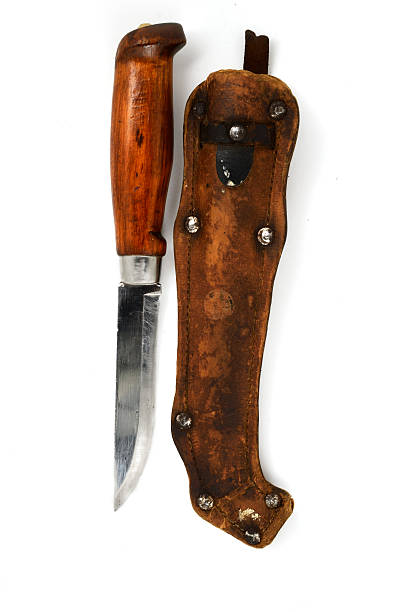 istock traditional Finnish knife puukko and sheath 531463351