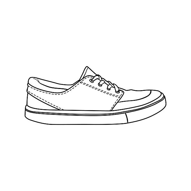 Doodle Contour Shoes Cartoon Sneaker 