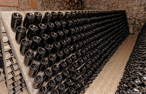 istock Rack used for ageing sparkling wines on the lees 531463851