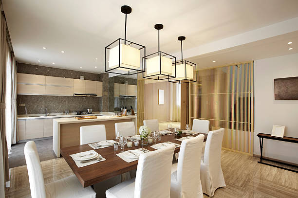 istock Elegant parlor interiorElegant house interiors, Dining Room 531464987
