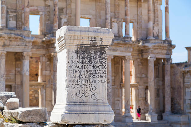 Muğla, Turkey - August 26, 2025: Stratonikeia, located in the Eskihisar Quarter 7 km west of Yatağan District, is one of the largest marble cities of the ancient world. The site preserves layers of history from the Hittites, Archaic and Classical periods, Khrysaoris, Idrias and Hekatesia, to the Hellenistic, Roman, Byzantine, and Turkish Principalities. Today, the ancient city is a popular destination for tourists exploring its monumental gates, colonnaded streets, theaters, and well-preserved structures. An evening view from Stratonikeia reflects both its archaeological significance and its role as a cultural heritage site attracting visitors from around the world.