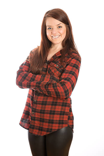 istock Woman Wearing Plaid 531465913