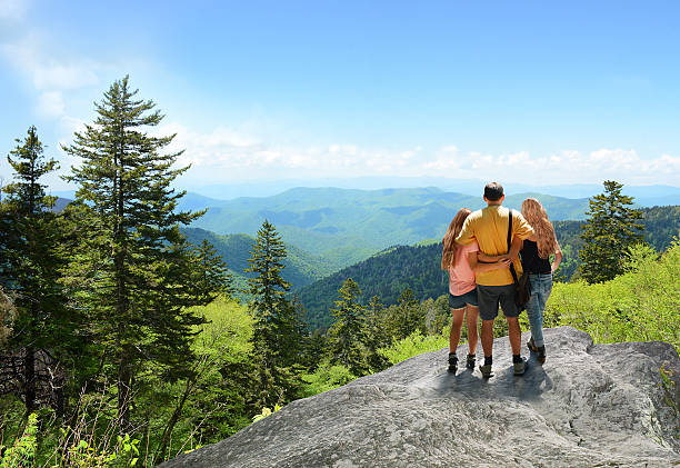 istock Family hiking in autumn mountains. 531468062