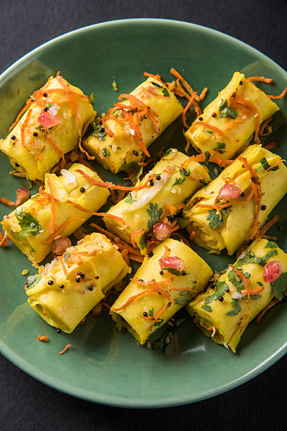 istock Indian famous gram floor snack called Khandvi or suralichya vadya 531469728