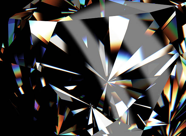3D illustration of  Diamond. Jewelry background stock photo