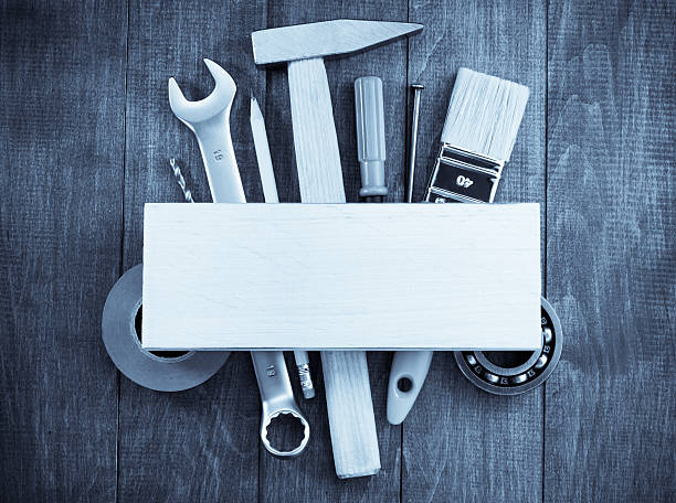 istock set of tools and instruments on wood 531471438