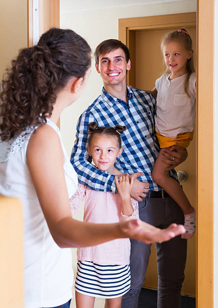 istock Hospitable householder meeting expected guests 531473840