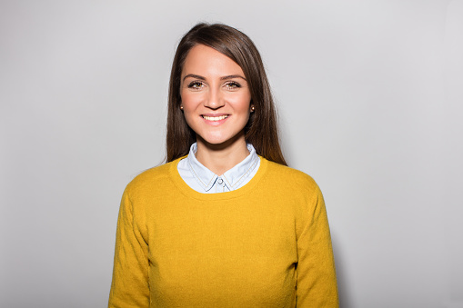 Portrait of a young smiling woman