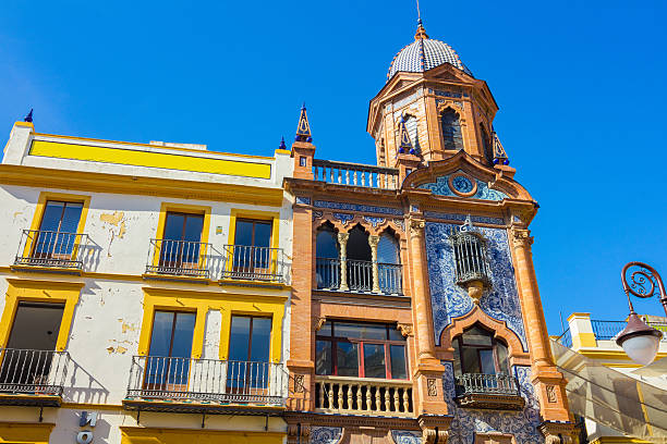 istock arabesque style buildings with highly decorated in Seville, Spai 531475389