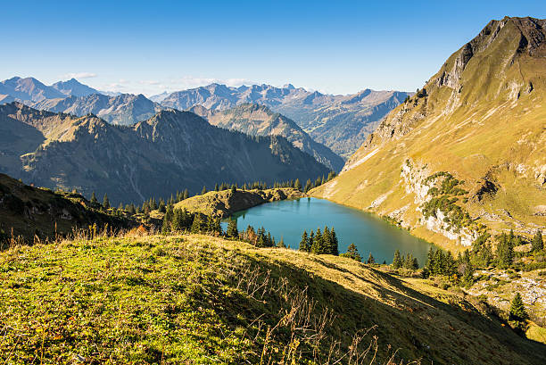 istock German landscape with mountains and lake 531476349