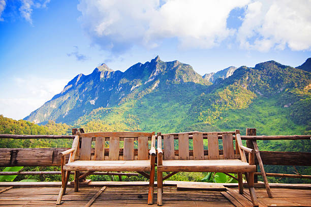 istock Bamboo wood chair 531477747