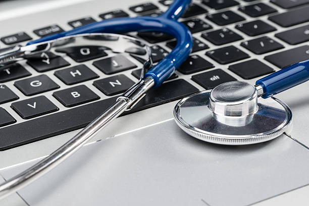 istock Medical Research, stethoscope on laptop keyboard 531478042