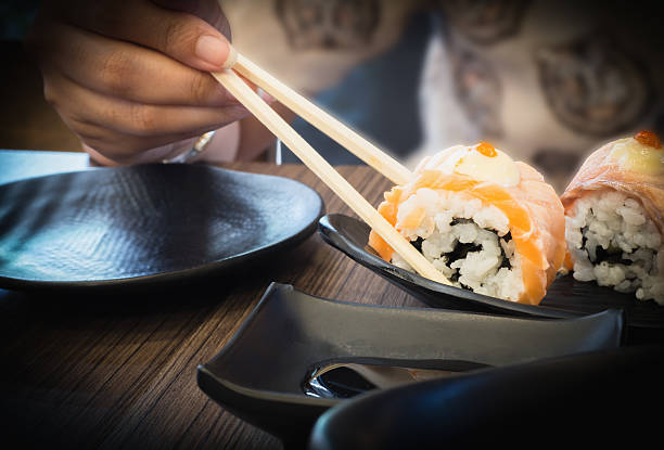 istock salmon sushi roll, japanese food 531478368
