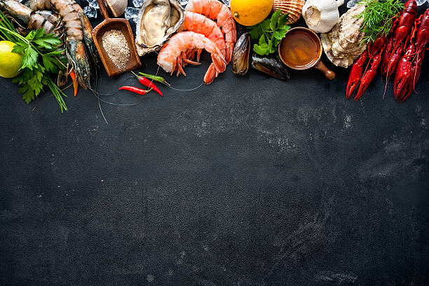 istock Shellfish plate of crustacean seafood 531478486