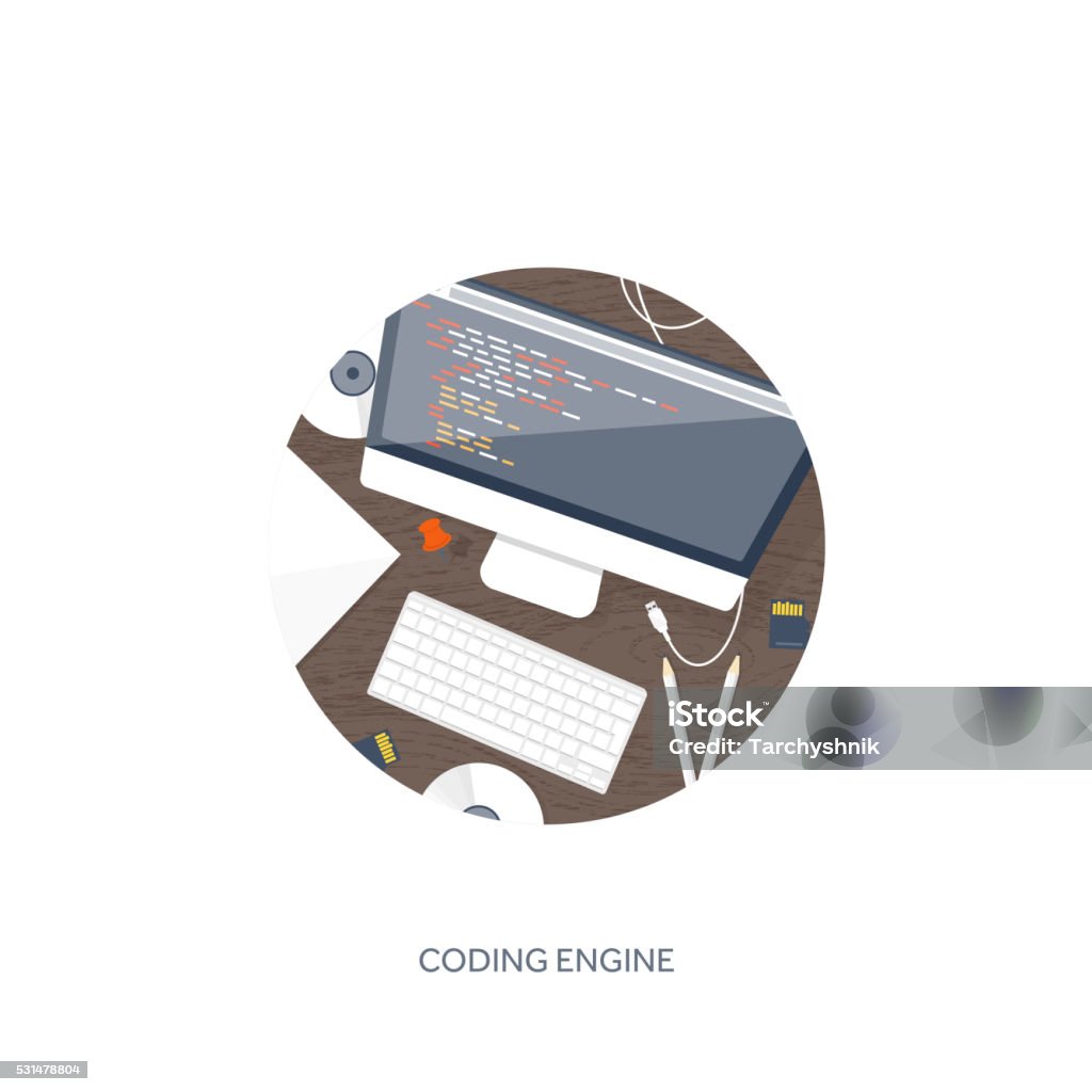 Programming Coding Flat Computing Background Code Hardware Software Web ...
