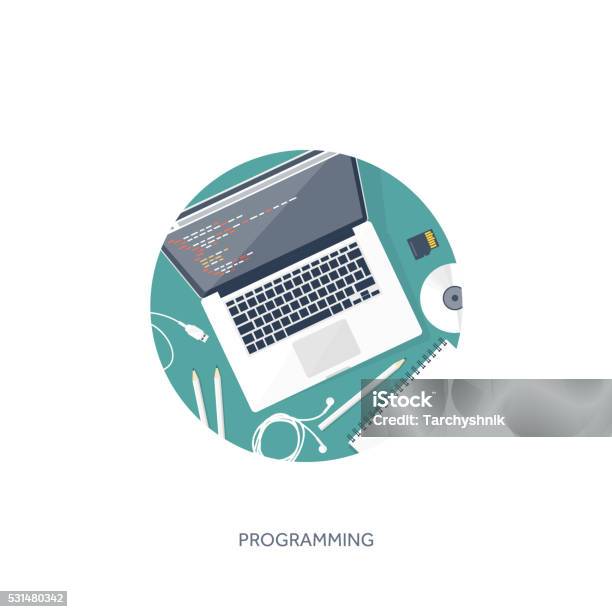Programming Coding Flat Computing Background Code Hardware Software Web ...